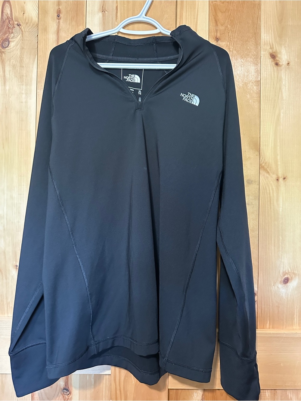 The North Face MENS Black Quarter-Zip Performance Sweater XL